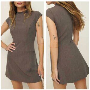 NEW Reformation Vivienne Mini Dress Sz4 Cafe